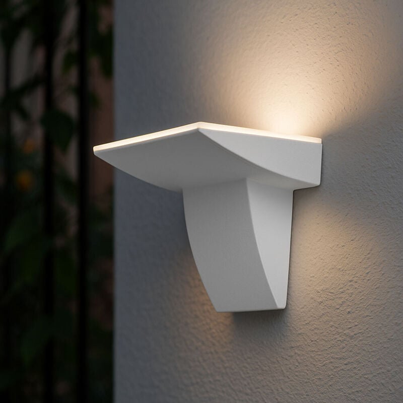 foto del prodotto lampada da parete, lampada da esterno lampada da parete, lampada da esterno, parete di casa, lampada resistente agli schizzi, bianco, 2x led 2,5w