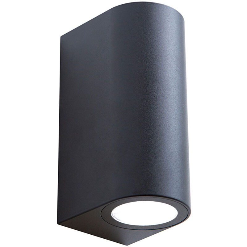 foto del prodotto lampada da parete lampada da esterno lampada da parete lampada per facciata lampada per porta d ingresso, antracite, 2x gu10, lxlxh 8,8x6,8x15,2 cm