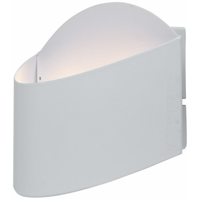 foto del prodotto lampada da parete lampada da esterno lampada da parete per la casa zona d ingresso terrazza, ip44, acciaio bianco, 2x led 2,5w 360lm 3000k, lxhxp