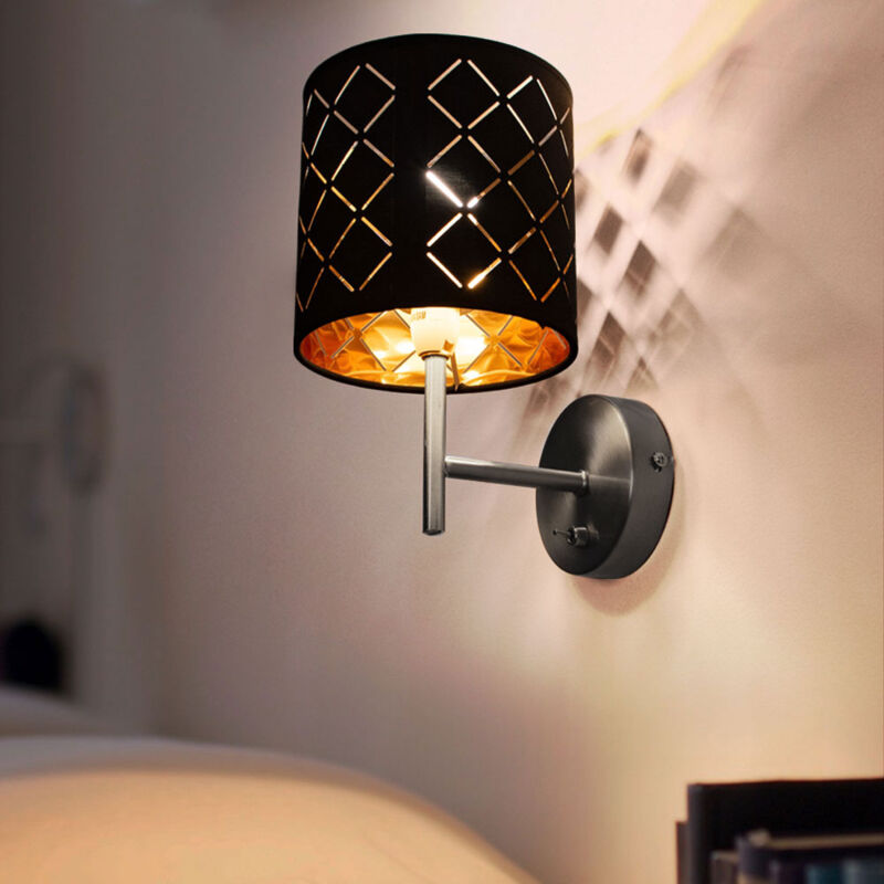 foto del prodotto lampada da parete, lampada da parete, lampada paralume, luce notturna, lampada da, lampada da soggiorno, lampada da corridoio, paralume in tessuto