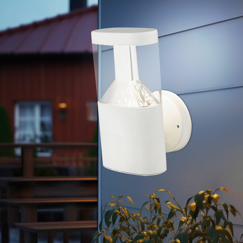 foto del prodotto lampada da parete lampada da parete per casa lampada da parete, resistente alle intemperie ip44 acciaio inossidabile bianco trasparente, led 7w 450lm