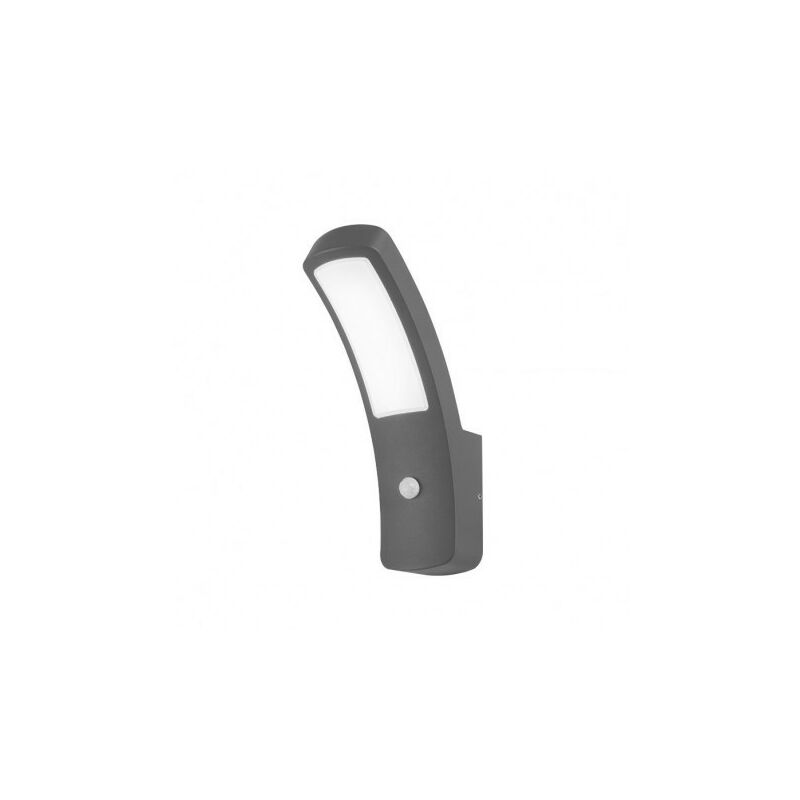 foto del prodotto lampada da parete led 12w 550lm detector grigio ip54 bianco naturale 4000k