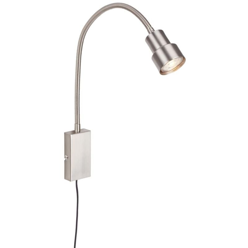 foto del prodotto lampada da parete led lampada da comodino gu10 interruttore touch braccio flessibile 3000k metallo briloner
