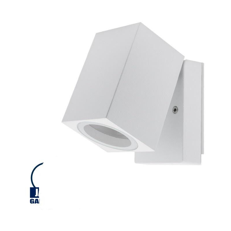 foto del prodotto lampada da parete led per 1 lampada 1xgu10 impermeabile ip44 bianco