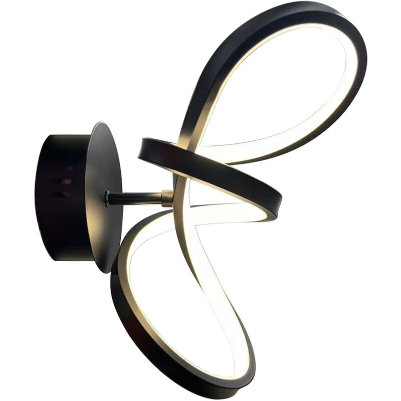 foto del prodotto lampada da parete led tesoro black 15w