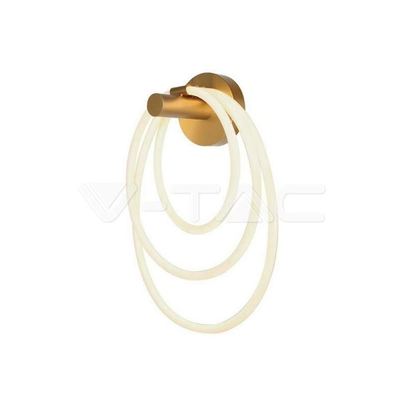 foto del prodotto lampada da parete led v tac 37w 3000k corpo in oro vt 7927 15348