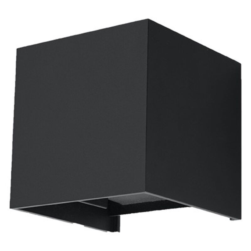 foto del prodotto lampada da parete luca nero 10x10x10cm sollux