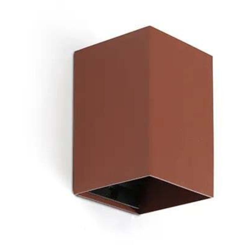 foto del prodotto lampada da parete lune quadrata in terracotta liscia con int. 40533