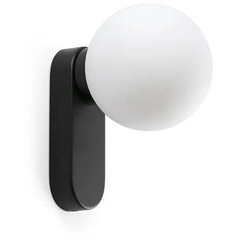 foto del prodotto lampada da parete mabe nera con interruttore 62830