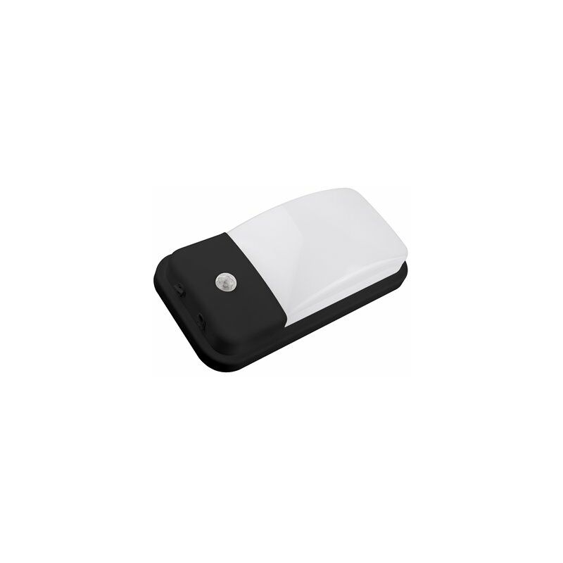 foto del prodotto lampada da parete matel led sensore ip65 20w nero freddo
