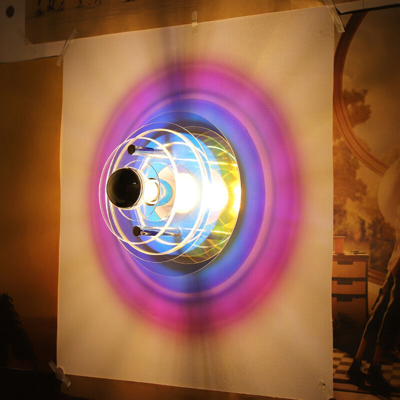 foto del prodotto lampada da parete medievale, ufo ultra-moderna space age anni '70 bauhaus soggiorno camera da letto atmosfera hotel lampada da parete, lampada da parete senza sorgente luminosa, colore brillante picco
