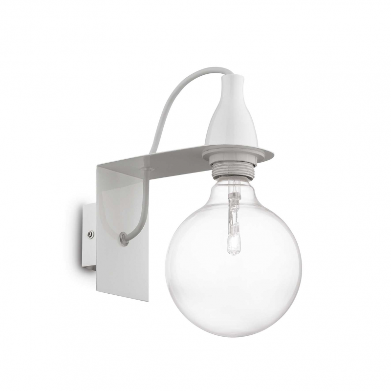 foto del prodotto lampada da parete minimal ap1 bianco ideal-lux