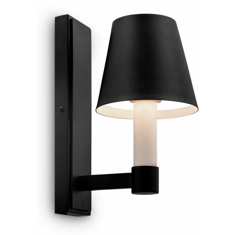 foto del prodotto lampada da parete modern in metallo tet a tet nero