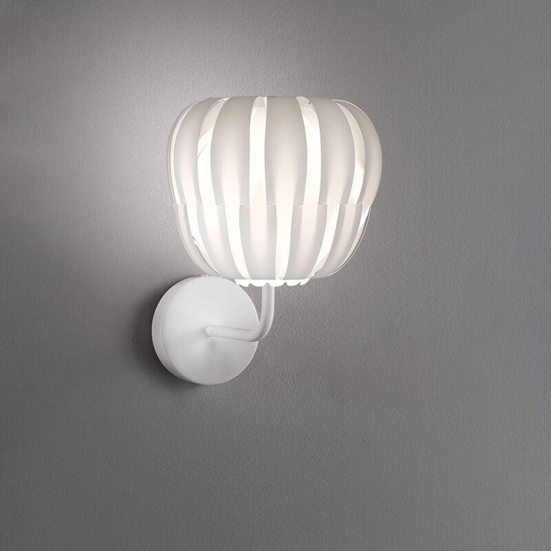 foto del prodotto lampada da parete moderna 1 luce queen in polilux bianco d29 made in italy