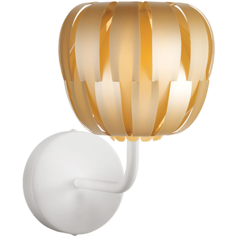 foto del prodotto lampada da parete moderna 1 luce queen in polilux oro d19 made in italy