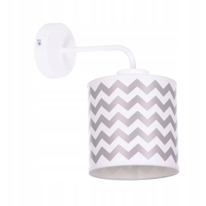 foto del prodotto lampada da parete moderna con paralume zigzags grigio