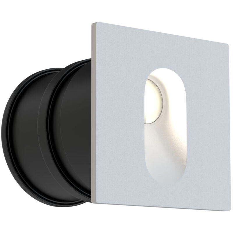 foto del prodotto lampada da parete moderna da esterno alluminio bianco luce led 3w ip54