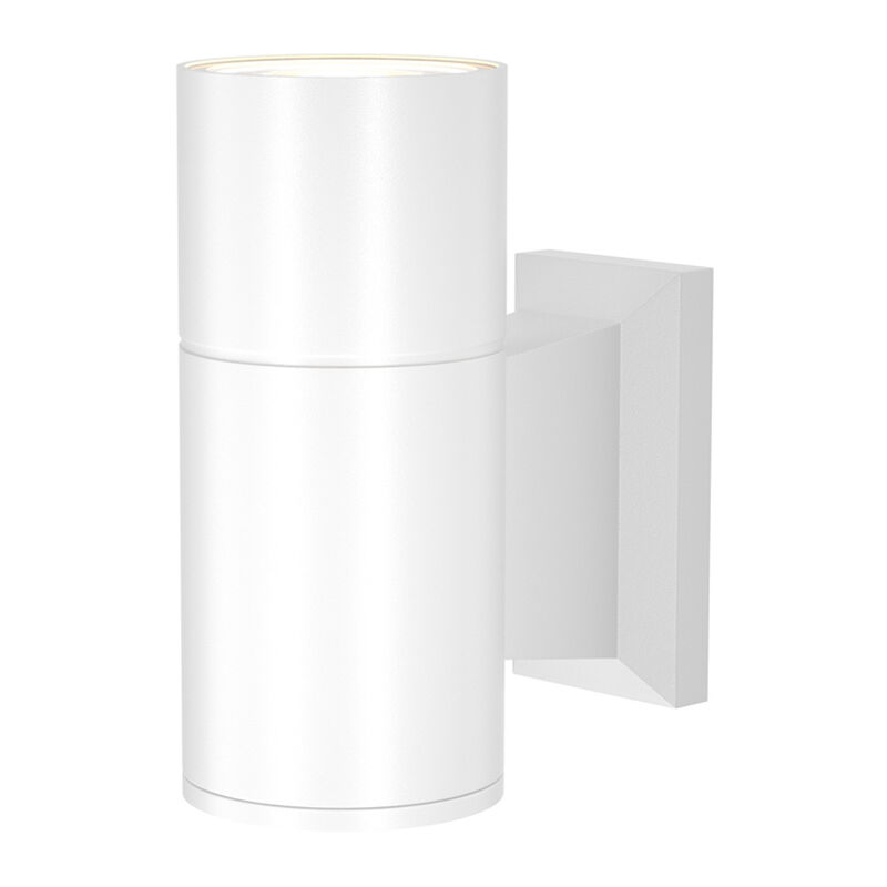 foto del prodotto lampada da parete moderna da esterno alluminio bianco luce1gu10 50w ip54