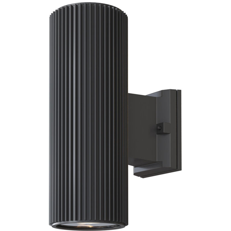 foto del prodotto lampada da parete moderna da esterno metallo grigio luce2e27 60w ip54