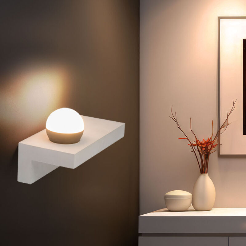 foto del prodotto lampada da parete moderna, lampada da corridoio, lampada da camera da letto, lampada da parete a led in cemento, 7w 690lm bianco caldo, lxh 30x17,5 cm