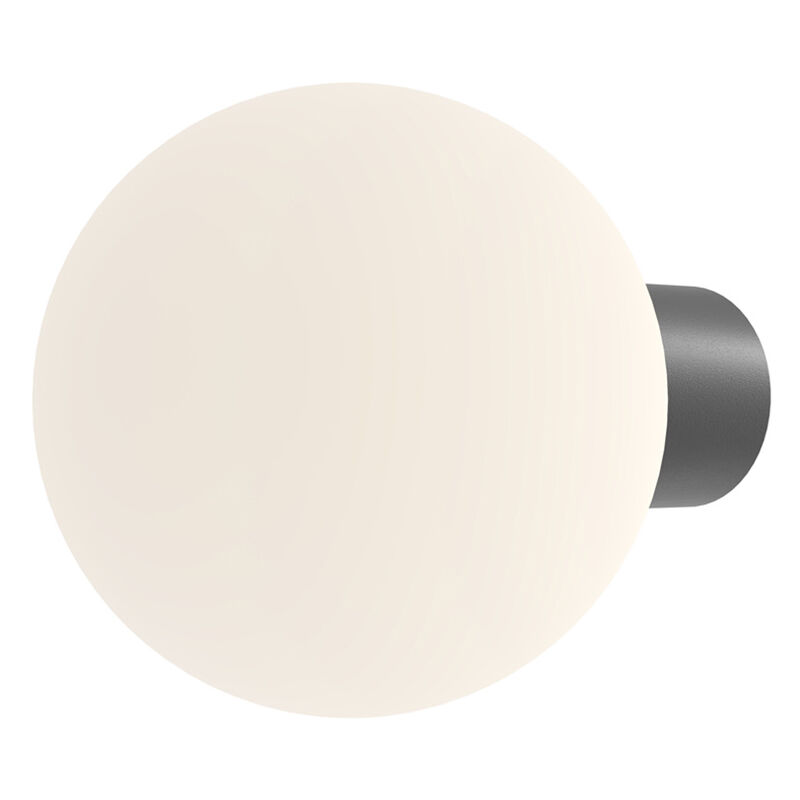 foto del prodotto lampada da parete moderna per esterno alluminio nero 1 luce e27 60w ip54 a 
