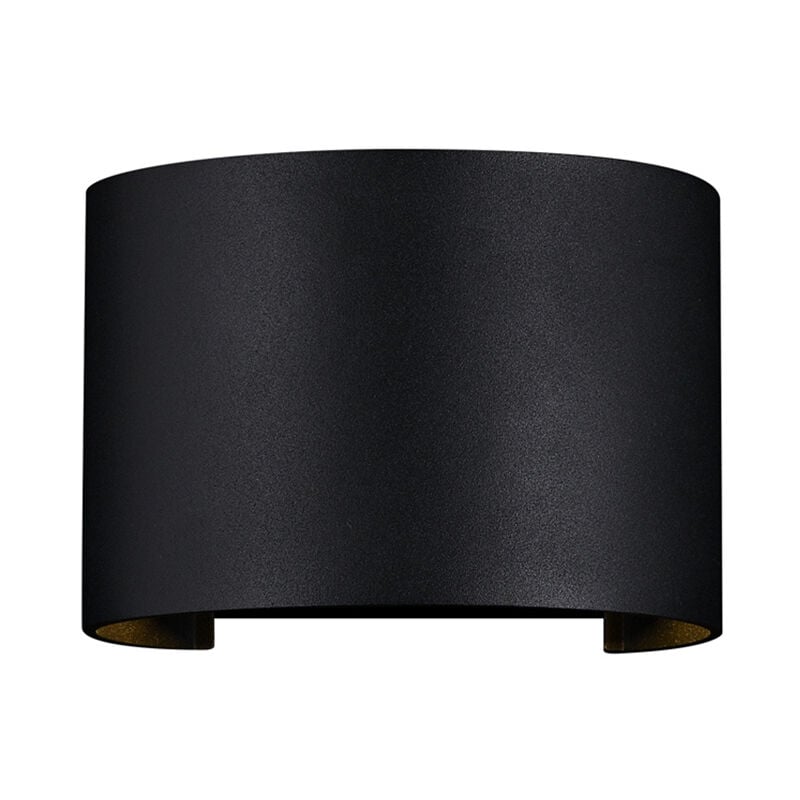 foto del prodotto lampada da parete moderna per esterno metallo nero luce led 6w ip54