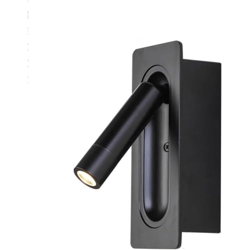 foto del prodotto lampada da parete moderna per hotel, controllo magnetico, lampada da lettura da comodino, faretto a led con angolo regolabile, lampada da parete