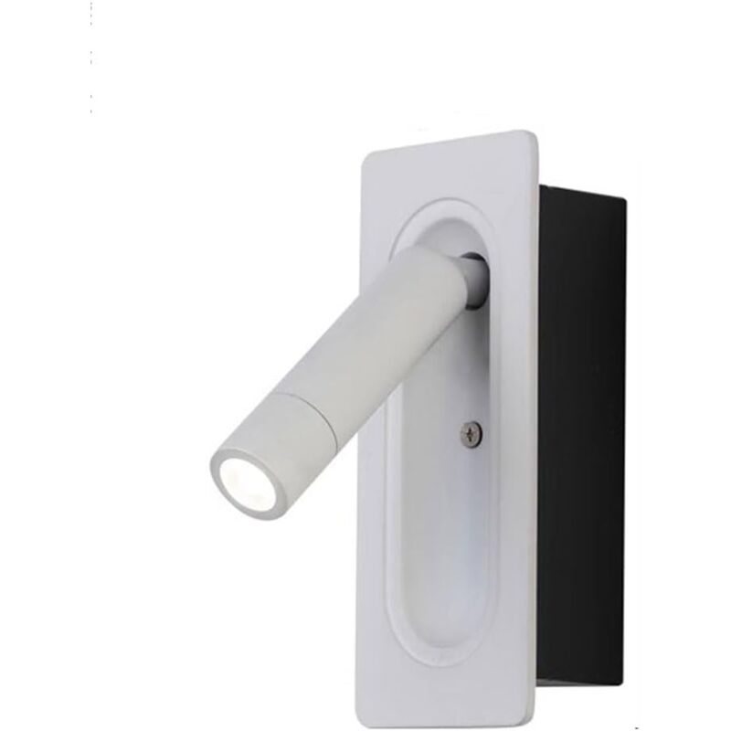 foto del prodotto lampada da parete moderna per hotel lampada da lettura sul comodino a controllo magnetico faretto a led ad angolo regolabile lampada da parete