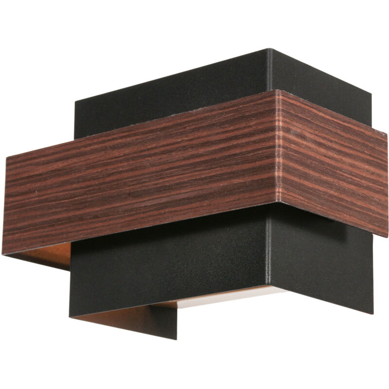 foto del prodotto lampada da parete - muro - legno nero - metallo - g9 - steinhauer