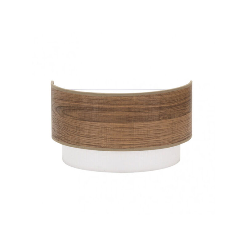 foto del prodotto lampada da parete myriam in legno scuro fabrilamp