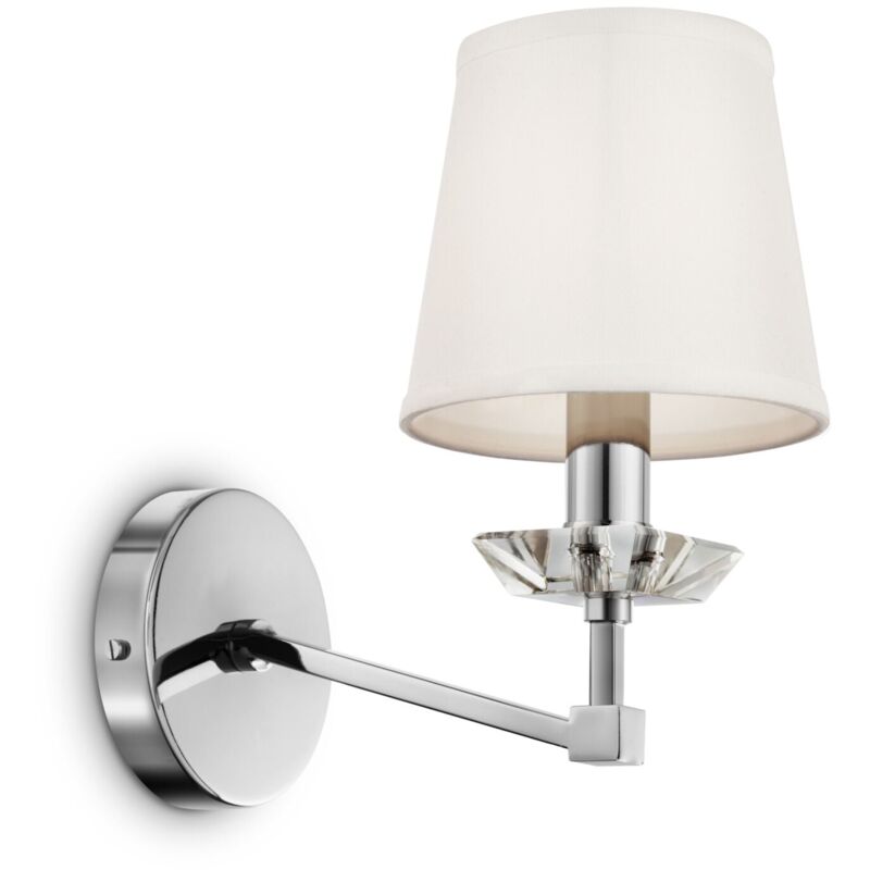 foto del prodotto lampada da parete neoclassic in metallo beira nickel