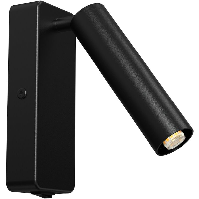 foto del prodotto lampada da parete nera santi 1xg9