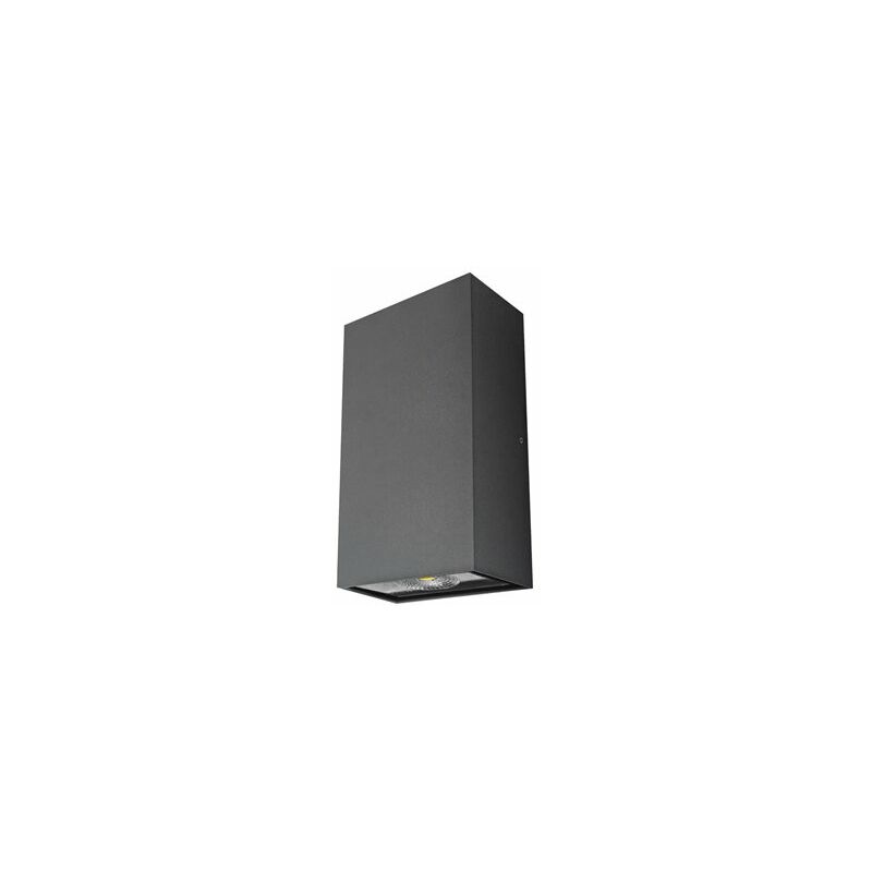 foto del prodotto lampada da parete neutra led da esterno di lusso ip54 matel rettangolare 6w