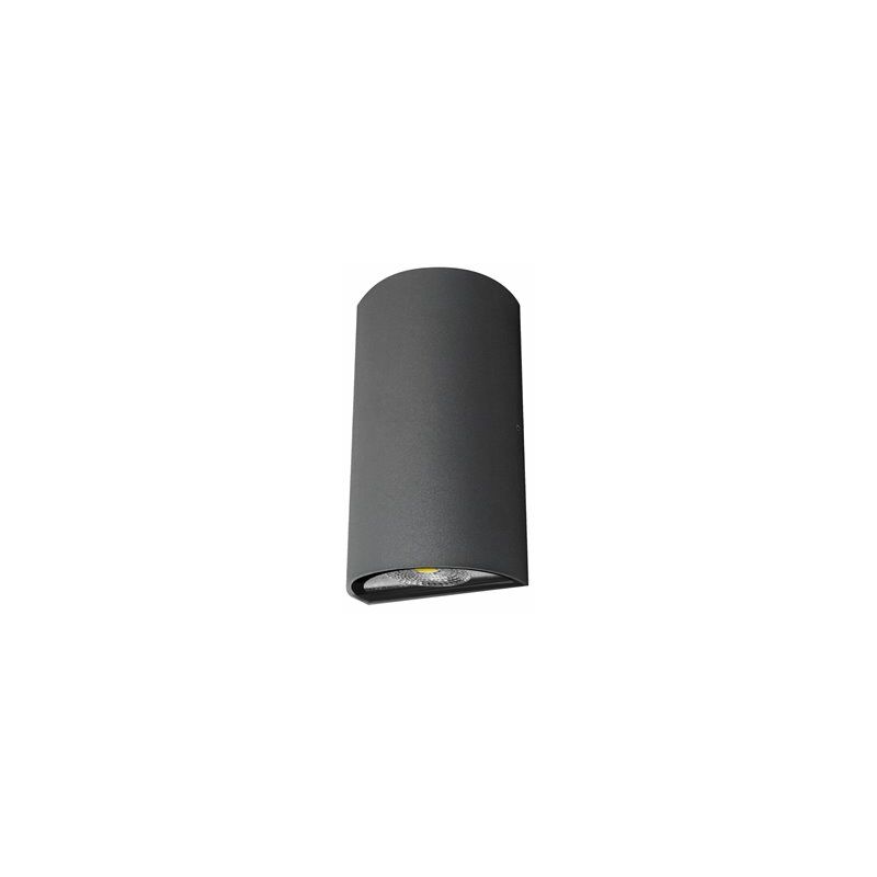foto del prodotto lampada da parete neutra led di lusso per esterni ip54 matel semicircolare 6w