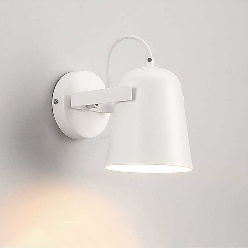 foto del prodotto lampada da parete nordica in ferro creativo illuminazione da comodino applique da parete e27 base lanterna da parete lampada da parete per sala da