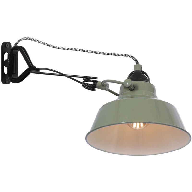 foto del prodotto lampada da parete nove verde metallo 18cm mexlite