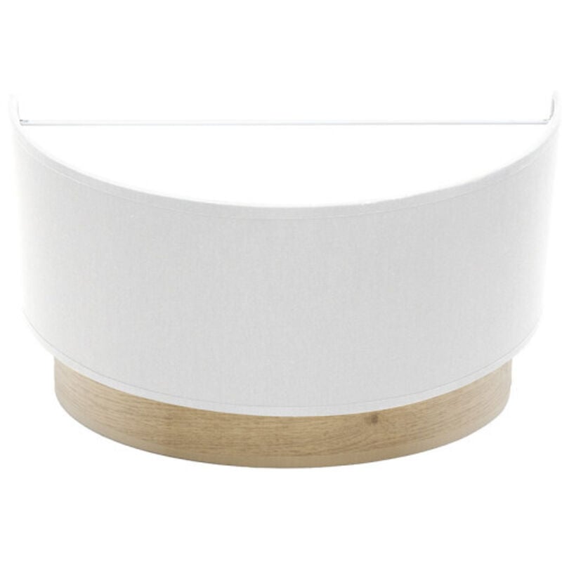 foto del prodotto lampada da parete olga 1xe27 bianco legno chiaro 15x30x16 cm