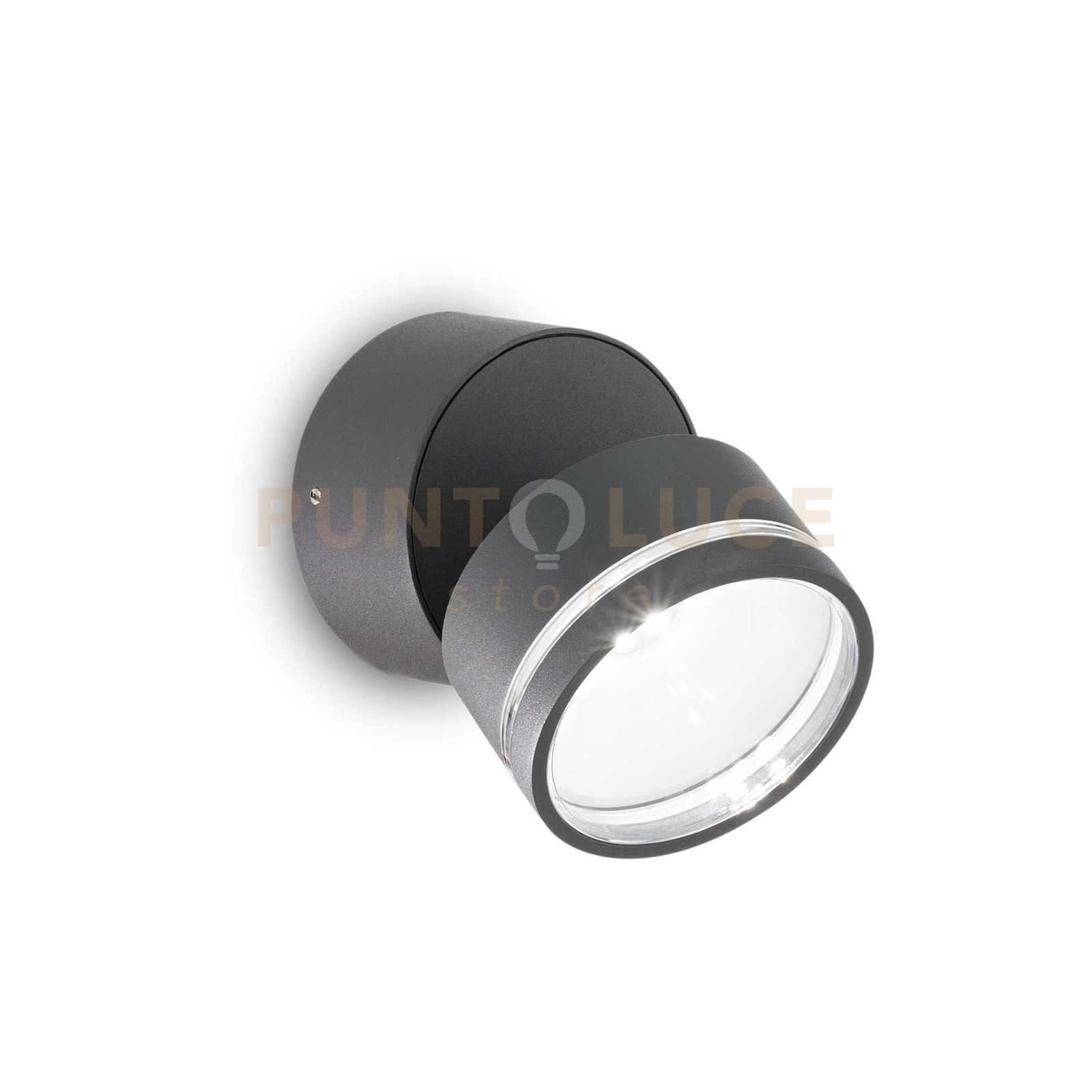 foto del prodotto lampada da parete omega ap round antracite 3000k
