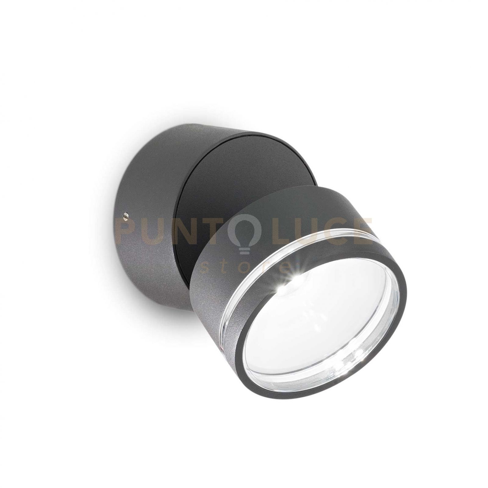 foto del prodotto lampada da parete omega ap round antracite 4000k