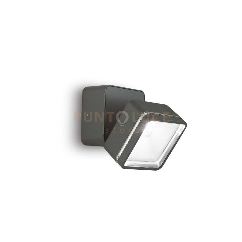 foto del prodotto lampada da parete omega ap square antracite 4000k