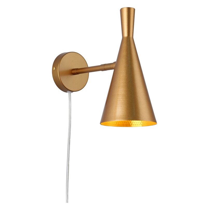 foto del prodotto lampada da parete orientabile con cavo e spina e27