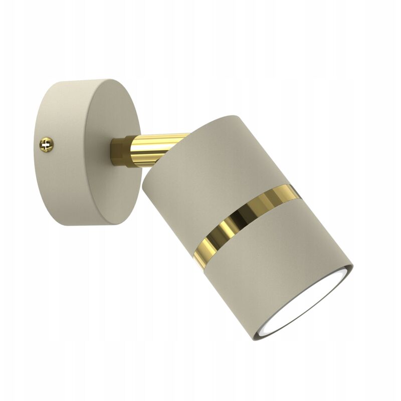foto del prodotto lampada da parete orientabile gu10 tube moderna beige oro