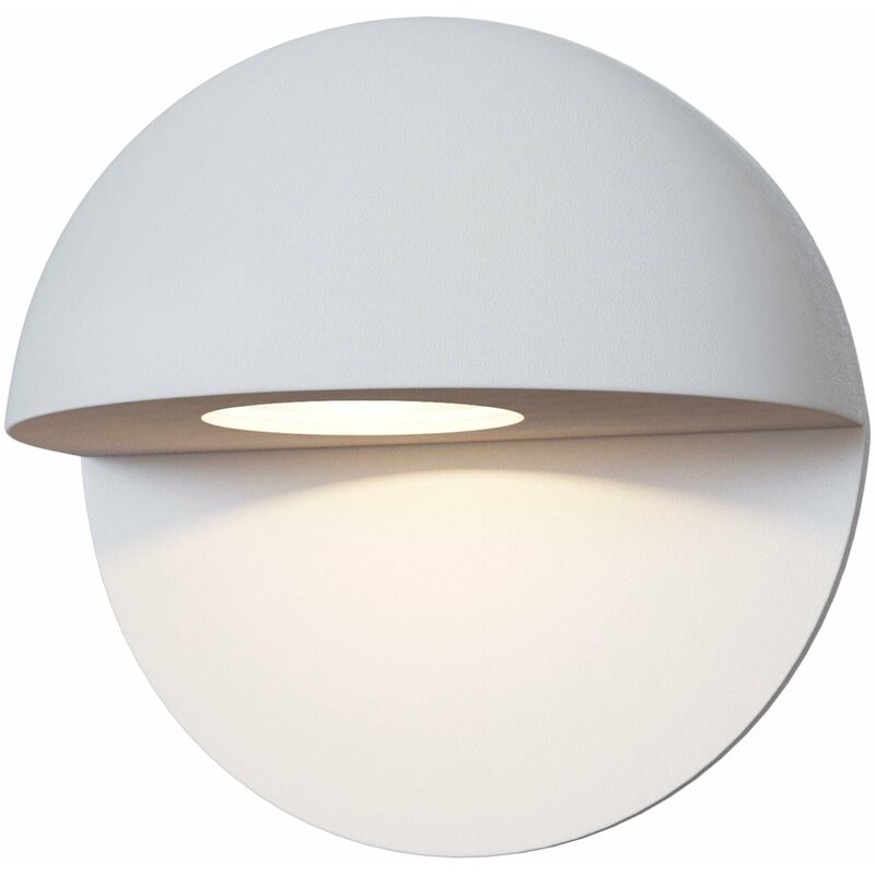 foto del prodotto lampada da parete outdoor in alluminio mezzo bianco