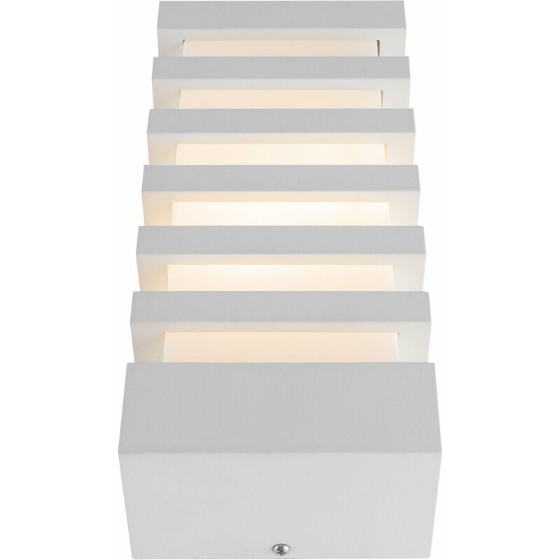 foto del prodotto lampada da parete outdoor in alluminio remsa bianco