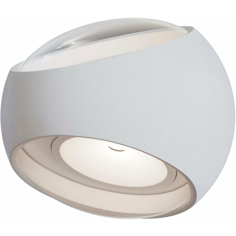foto del prodotto lampada da parete outdoor in alluminio stream bianco