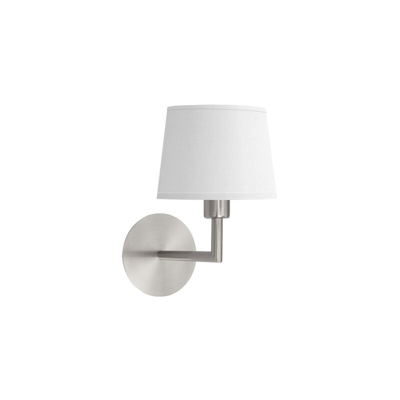 foto del prodotto lampada da parete paraiso 1xe14 nichel bianco 27x15x25cm