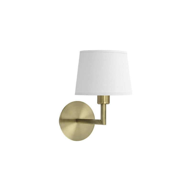 foto del prodotto lampada da parete paraiso 1xe14 pelle bianco 27x15x25cm