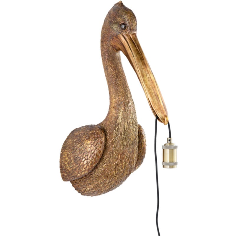 foto del prodotto lampada da parete pelican bronzo plastica light living