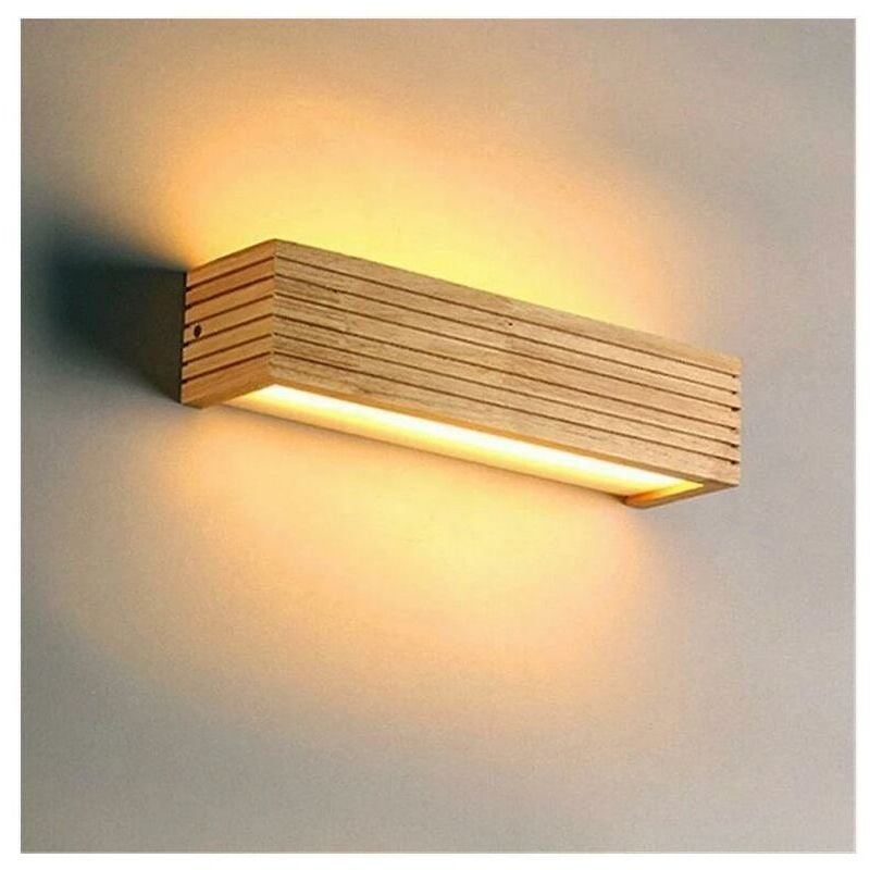 foto del prodotto lampada da parete per camera da letto lampada da parete moderna in quercia giapponese lampada da parete nordica in legno massello per camera da letto