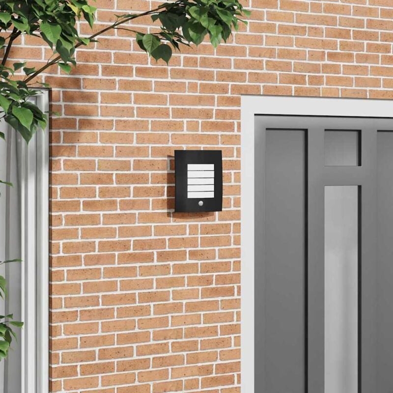 foto del prodotto lampada da parete per esterni 2 pcs nero 23.5 x 10.5 x 26 cm - vidaxl